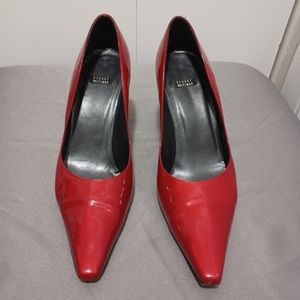 Stuart Weitzman Red Patent Leather Pumps